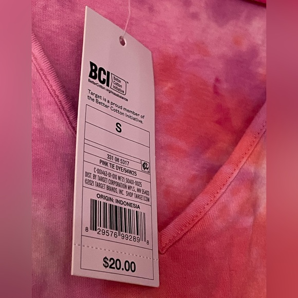 BNWT! wild fable, by Target, pink & orange, faded tie dye, mini babydoll dress - Picture 9 of 11